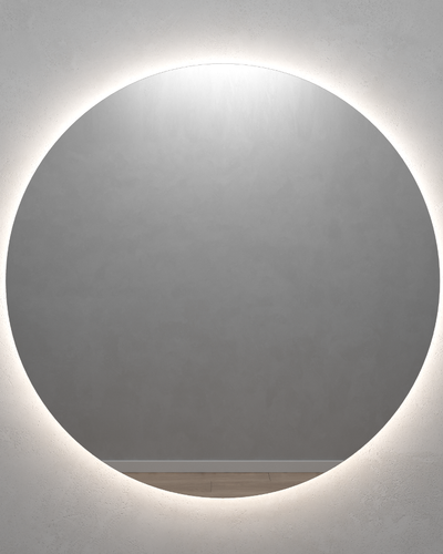Круглое зеркало 74х74 см, с нейтральной подсветкой