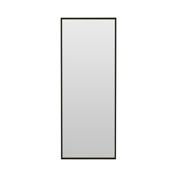 Дизайнерское настенное зеркало Glass Memory Parallax mini  в металлической раме черного цвета